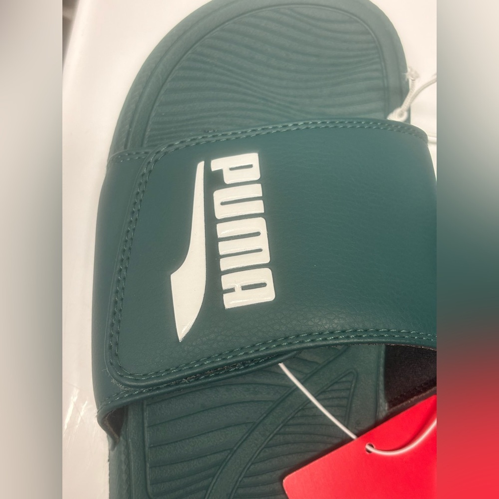 Puma Green Slide Sandals✨ - Picture 2 of 4